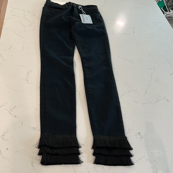 Frame Le High Skinny Triple Fringe High Rise NWT - Picture 6 of 12
